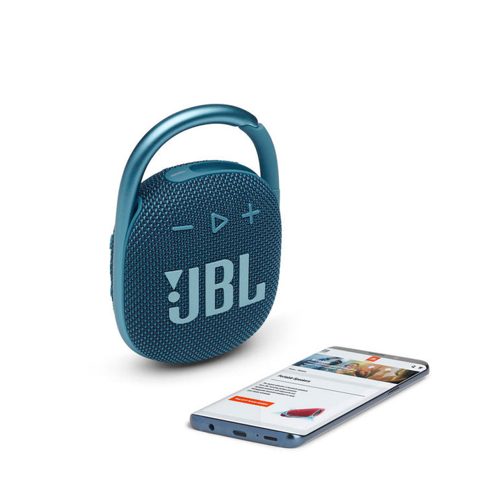 JBL Clip 4 | Haut-parleur Ultra-portable - Bluetooth - Imperméable - Autonomie 10 Heures - Bleu-SONXPLUS Granby