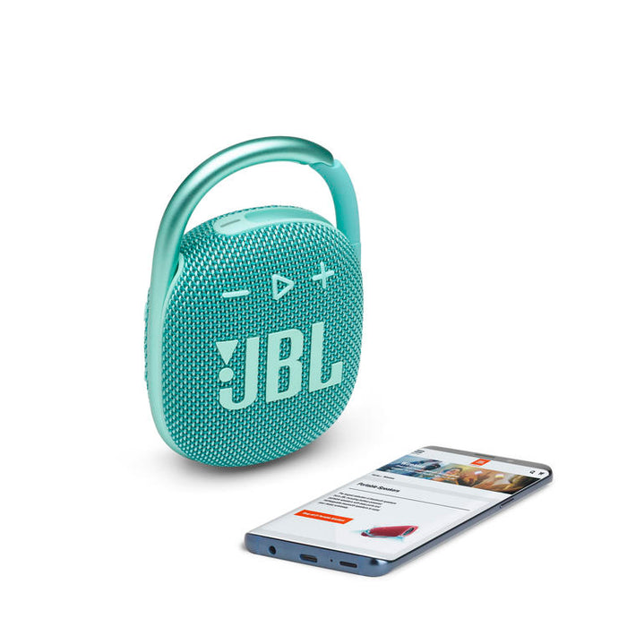 JBL Clip 4 | Ultra-portable Speaker - Bluetooth - Waterproof - 10 Hours autonomy - Teal-SONXPLUS Granby