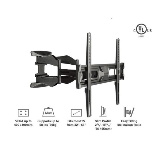 Syncmount SM-3265FM | Support mural articulé pour téléviseur 32" à 65" - Jusqu'à 66 lb-SONXPLUS Granby