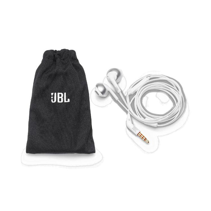 JBL Tune 205 | Wired in-ear headphones - JBL Pure Bass - Microphone - Chrome-SONXPLUS Granby