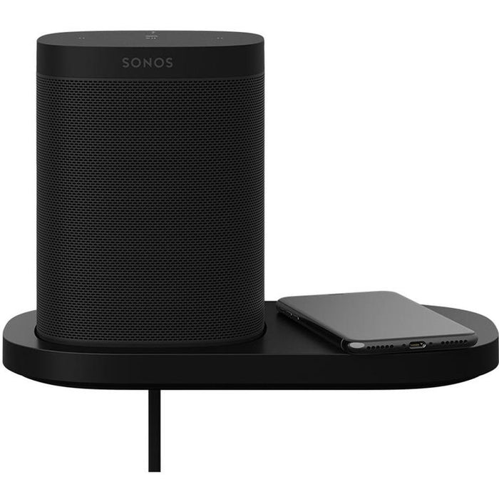 Sonos S1SHFWW1BLK | Étagère pour Haut-parleurs One et One SL - Noir-SONXPLUS Granby