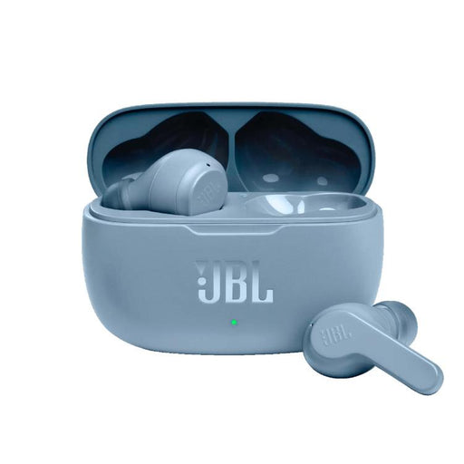 JBL Vibe 200TWS | Écouteurs 100% sans fil intra-auriculaires - Bluetooth - Son JBL Deep Bass - Microphone - Bleu-SONXPLUS Granby