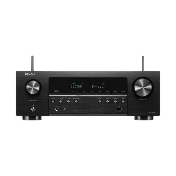 Denon AVRS660H | 5.2 channel AV receiver - Home theater - 8K - HEOS integrated - Voice control - 75 W / Channel - Black-SONXPLUS Granby