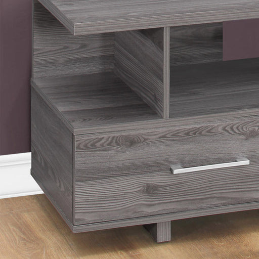 Monarch Specialties I 2608 | Meuble TV - 48" - 2 Tiroirs de rangement - Gris-SONXPLUS Granby