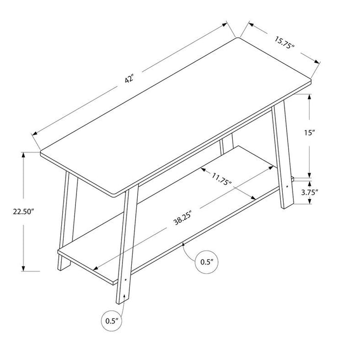 Monarch Specialties I 2735 | TV Stand - 42" - Espresso-SONXPLUS Granby