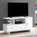 Monarch Specialties I 2800 | Meuble TV - 48" - Avec rangement - Blanc-SONXPLUS Granby