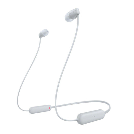 Sony WI-C100 | In-ear headphones - Wireless - Bluetooth - Around the neck - Microphone - IPX4 - White-SONXPLUS Granby