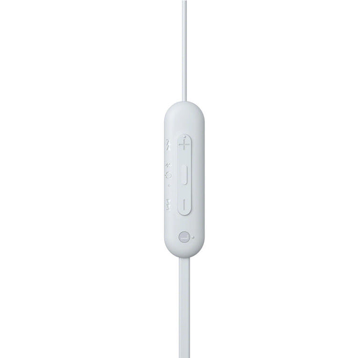 Sony WI-C100 | In-ear headphones - Wireless - Bluetooth - Around the neck - Microphone - IPX4 - White-SONXPLUS Granby