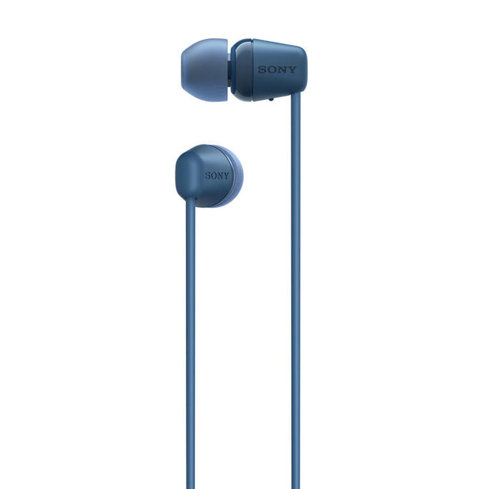 Sony WI-C100 | In-ear headphones - Wireless - Bluetooth - Around the neck - Microphone - IPX4 - Blue-SONXPLUS Granby