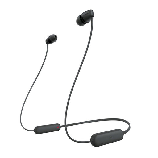 Sony WI-C100 | Écouteurs intra-auriculaires - Sans fil - Bluetooth - Autour du cou - Microphone - IPX4 - Noir-SONXPLUS Granby