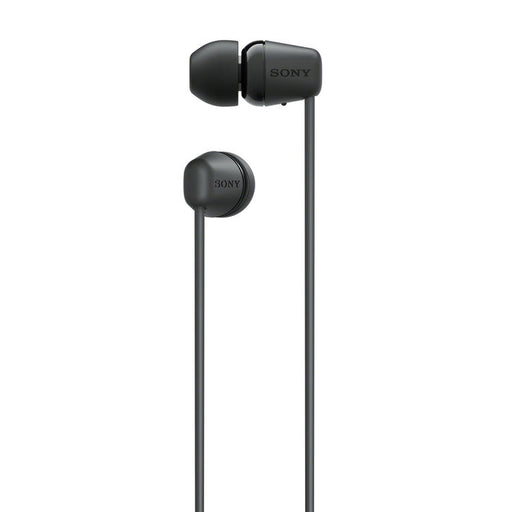 Sony WI-C100 | Écouteurs intra-auriculaires - Sans fil - Bluetooth - Autour du cou - Microphone - IPX4 - Noir-SONXPLUS Granby