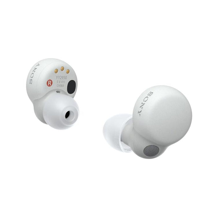 Sony WFLS900N | In-Ear Headphones - LinkBuds - 100% Wireless - Bluetooth - Microphone - Active Noise Cancellation - White-SONXPLUS Granby