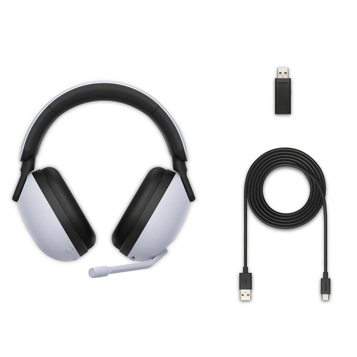 Sony WHG900N/W | INZONE H9 circumaural headset - For Gamers - Wireless - Bluetooth - Active noise cancelling - White-SONXPLUS Granby