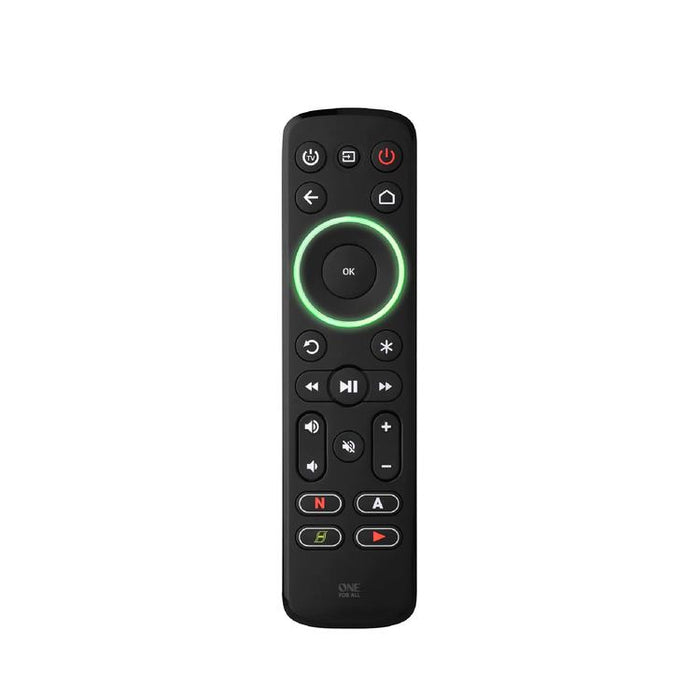 One for All URC7935R | Smart universal remote control for TV, streaming devices and soundbar - Smart Series - Black-SONXPLUS Granby