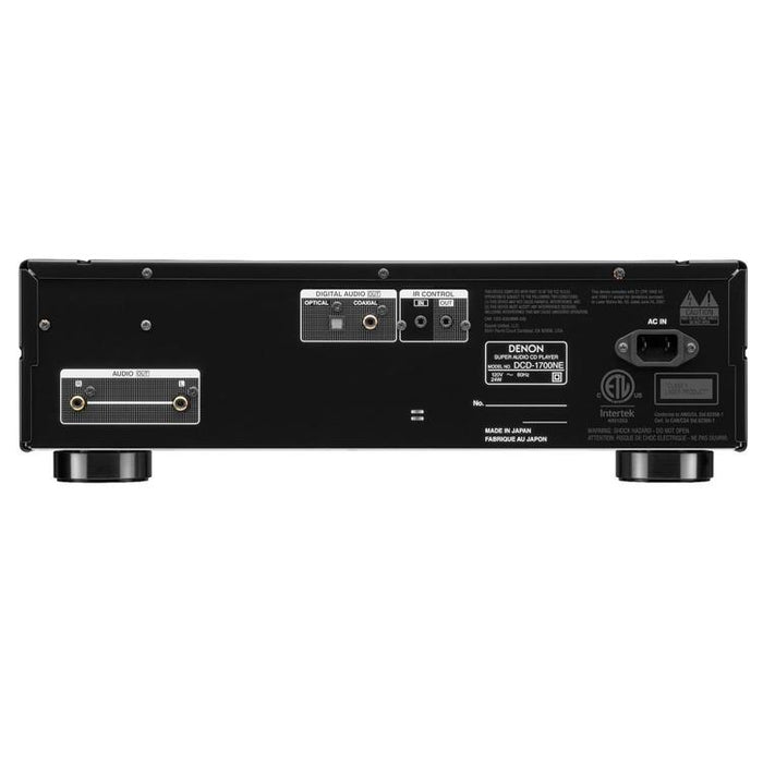 Denon DCD-1700NE | CD/SACD Player - With Advanced AL32 Processing Plus - SVH Mechanism - Black-SONXPLUS Granby