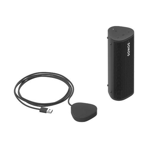 Sonos | Ensemble de Recharge Roam - 1 Haut-parleur Roam portatif - 1 Chargeur Roam - Noir-SONXPLUS Granby