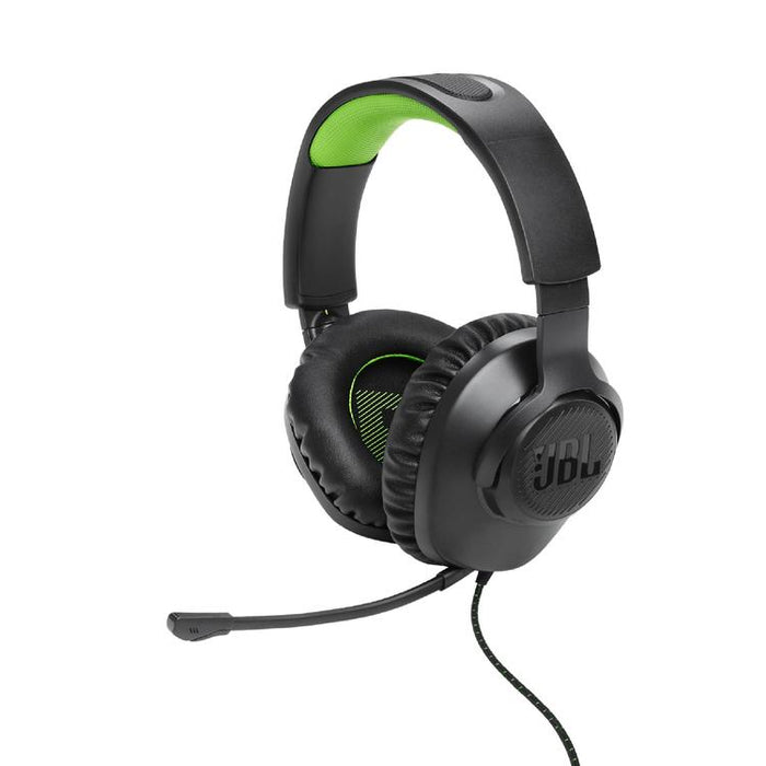 JBL Quantum 100X | Circumaural Wired Gaming Headphones - For X-box Console - Black/Green-SONXPLUS Granby