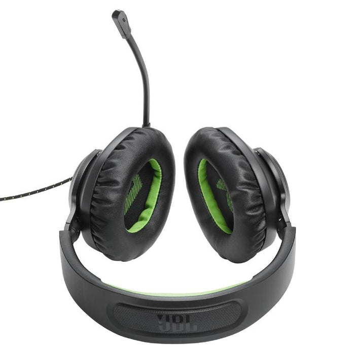 JBL Quantum 100X | Casque de jeu filaire circum-auriculaire - Pour Console X-box - Noir/Vert-SONXPLUS Granby