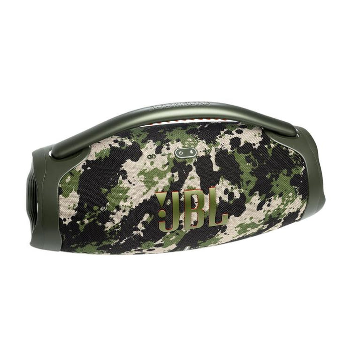 JBL Boombox 3 | Haut-parleur portable - Bluetooth - IP67 - 3 Voies - Camouflage-SONXPLUS Granby