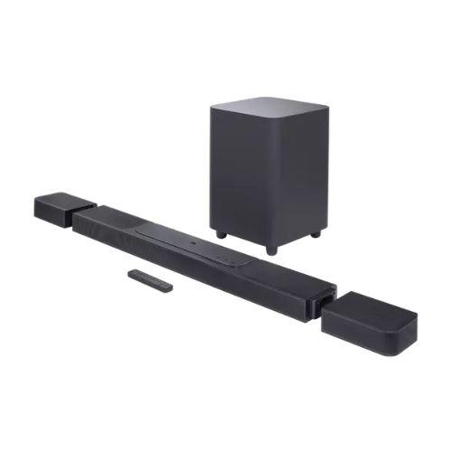 JBL Bar 1300 Pro | Barre de son 11.1.4 - Avec Haut-parleurs surround détachables et Caisson de graves 10" - Dolby Atmos - DTS:X - MultiBeam - 1170W - Noir-SONXPLUS Granby