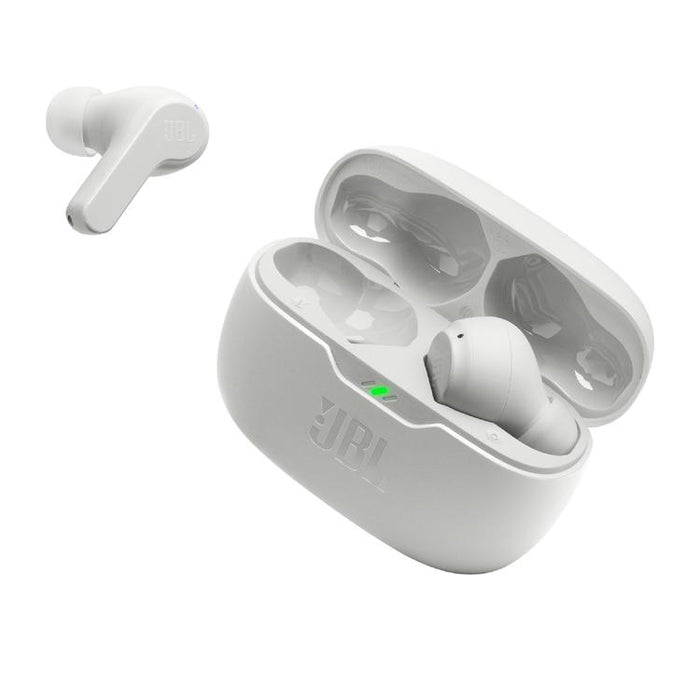 JBL Vibe Beam | In-Ear Headphones - Wireless - Bluetooth - Smart Ambient Technology - White-SONXPLUS Granby