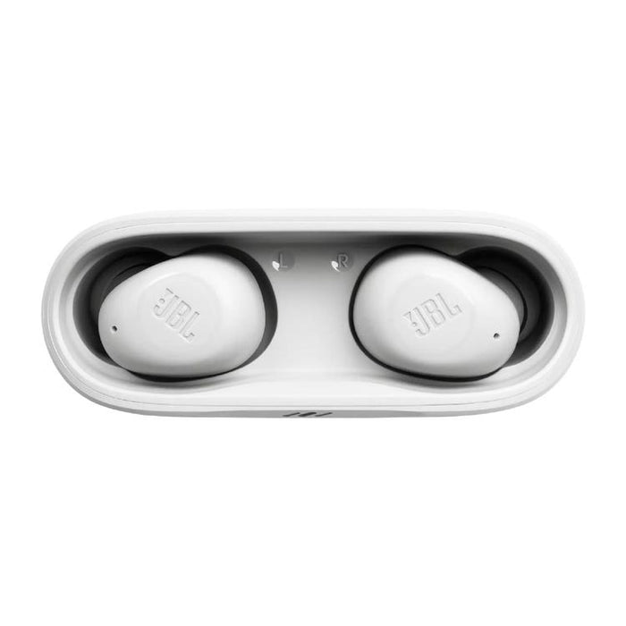 JBL Vibe Buds | In-Ear Headphones - Wireless - Bluetooth - Smart Ambient Technology - White-SONXPLUS Granby