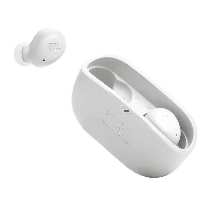 JBL Vibe Buds | In-Ear Headphones - Wireless - Bluetooth - Smart Ambient Technology - White-SONXPLUS Granby