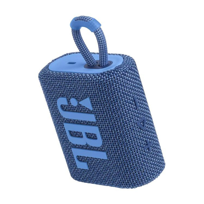 JBL Go 3 Eco | Mini Haut-parleur - Ultra-portable - Bluetooth - IP67 - Bleu-SONXPLUS Granby