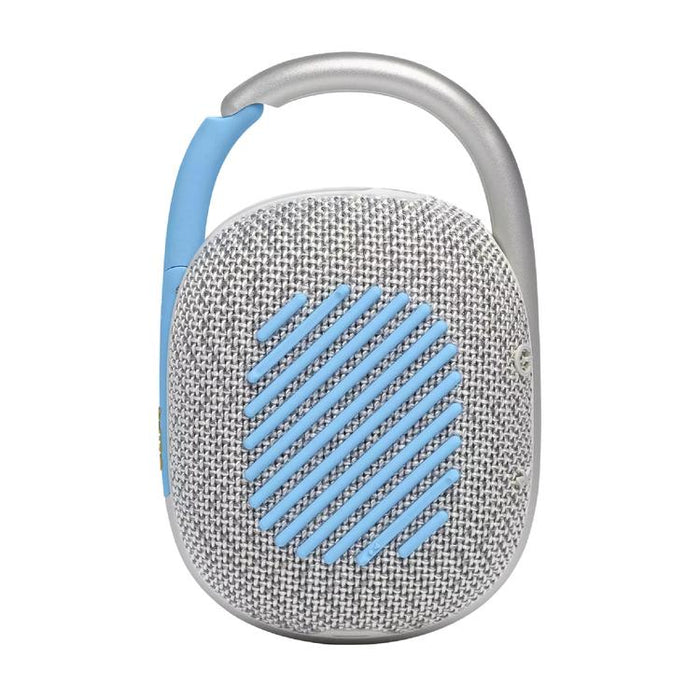 JBL Clip 4 Eco | Haut-parleur - Ultra-portable - Étanche - Bluetooth - Mousqueton intégré - Blanc-SONXPLUS Granby