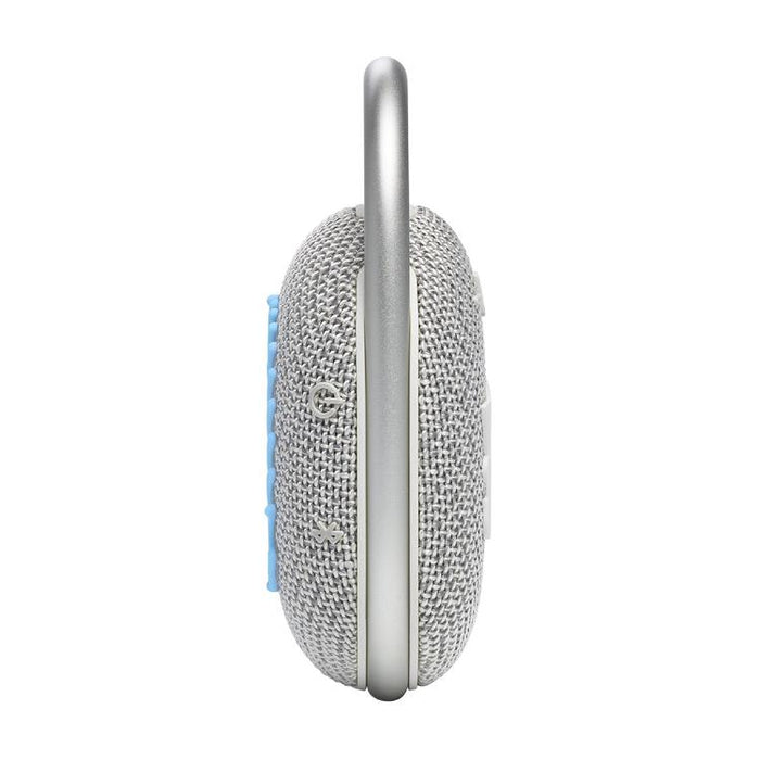 JBL Clip 4 Eco | Haut-parleur - Ultra-portable - Étanche - Bluetooth - Mousqueton intégré - Blanc-SONXPLUS Granby