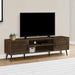 Monarch Specialties I 2717 | Meuble pour téléviseur 72'' - Simili-bois brun - Avec 2 portes-SONXPLUS Granby