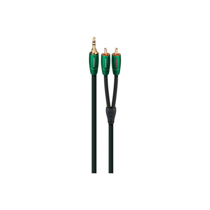 Audioquest Evergreen | Câble 3,5mm à RCA - Fiche RCA plaqués Or - 1 Mètre-SONXPLUS Granby