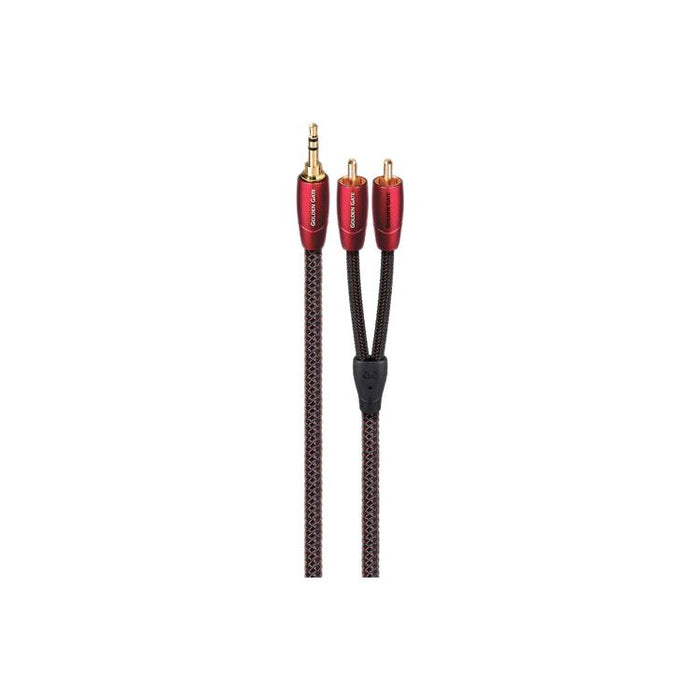 Audioquest Golden Gate | Câble 3,5mm à RCA - Bouchons plaquées Or - 1 Mètre-SONXPLUS Granby