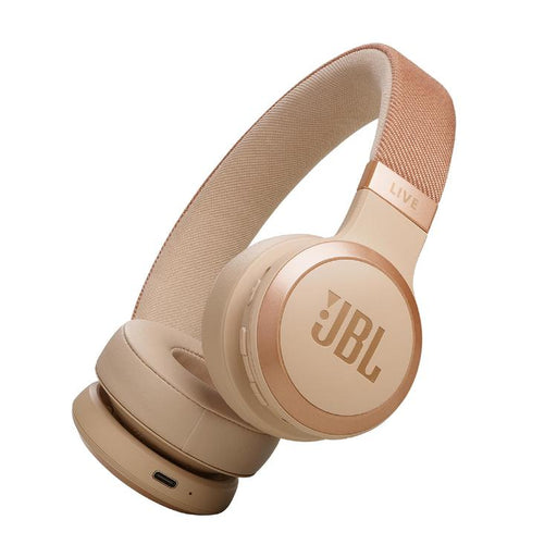 JBL Live 670NC | Écouteurs circum-auriculaires - Sans fil - Bluetooth - Sable-Sonxplus Granby