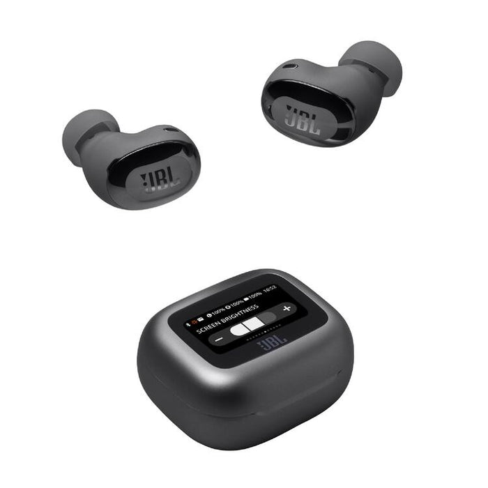 JBL Live Buds 3 | In-Ear Headphones - 1.45" LED Touch Screen - Bluetooth - Black-SONXPLUS Granby