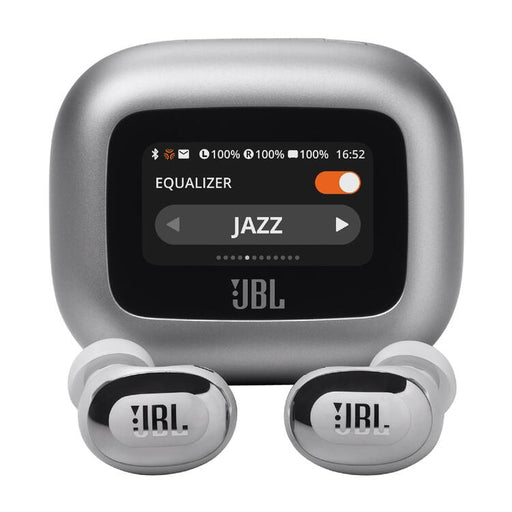 JBL Live Buds 3 | In-Ear Headphones - 1.45" LED Touch Screen - Bluetooth - Silver-SONXPLUS Granby