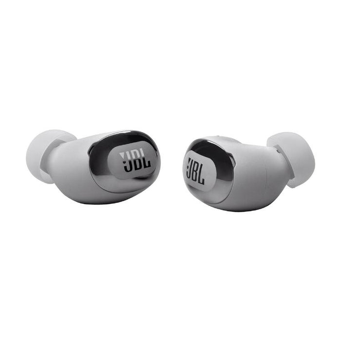 JBL Live Buds 3 | Écouteurs intra-auriculaires - Écran tactile LED 1,45" - Bluetooth - Argent-SONXPLUS Granby