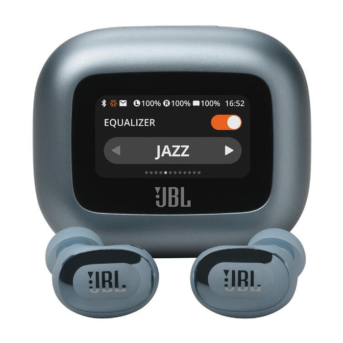 JBL Live Buds 3 | In-Ear Headphones - 1.45" LED Touch Screen - Bluetooth - Blue-SONXPLUS Granby