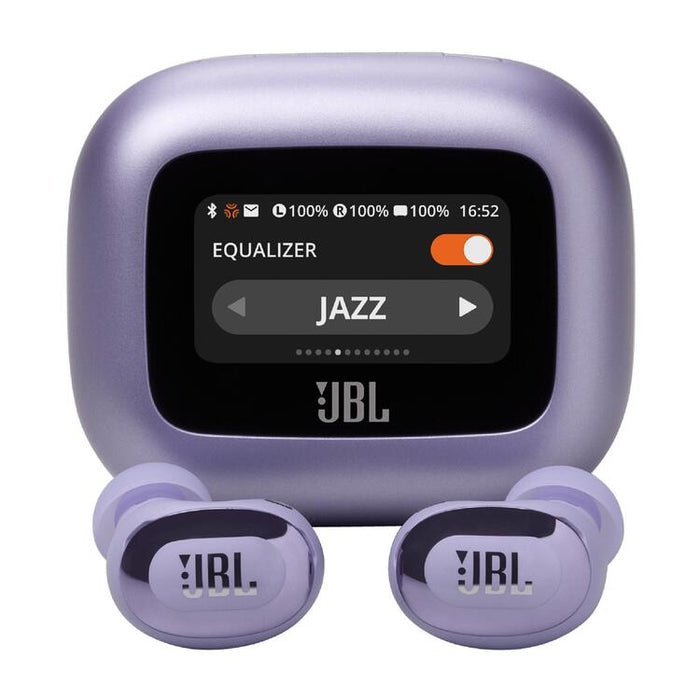 JBL Live Buds 3 | Écouteurs intra-auriculaires - Écran tactile LED 1,45" - Bluetooth - Mauve-SONXPLUS Granby