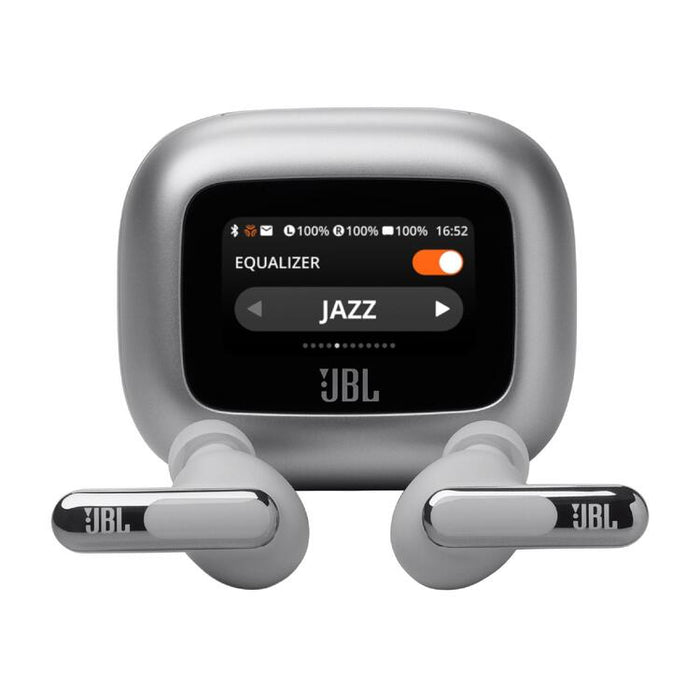 JBL Live Beam 3 | In-ear headphones - 1.45" LED touch screen - Silver-SONXPLUS Granby