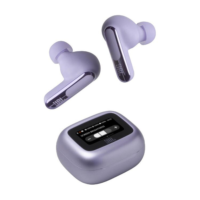 JBL Live Beam 3 | Écouteurs intra-auriculaires - Écran tactile LED 1,45" - Mauve-SONXPLUS Granby