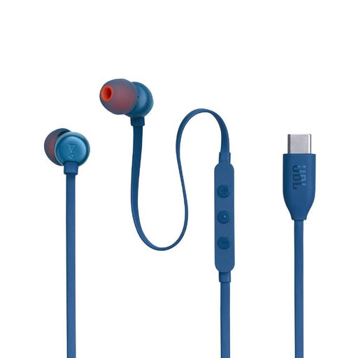 JBL Tune 310C | In-ear headphones - Wired - USB-C - 3-button remote control - Blue-Sonxplus Granby