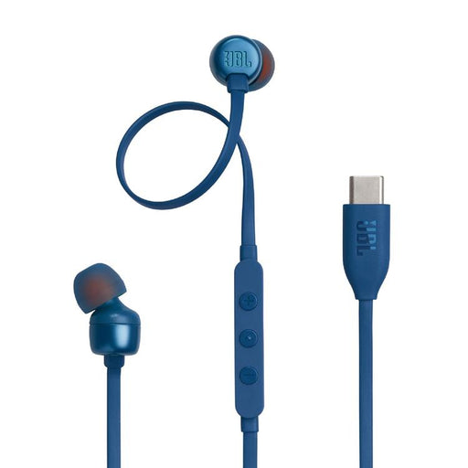 JBL Tune 310C | In-ear headphones - Wired - USB-C - 3-button remote control - Blue-Sonxplus Granby