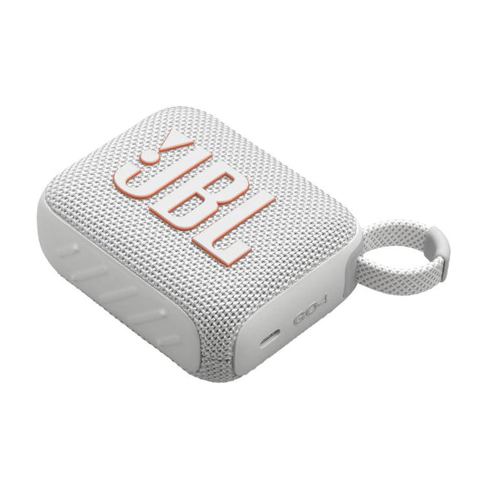 JBL GO 4 | Mini haut-parleur portable - Bluetooth - IP67 - Blanc-Sonxplus Granby