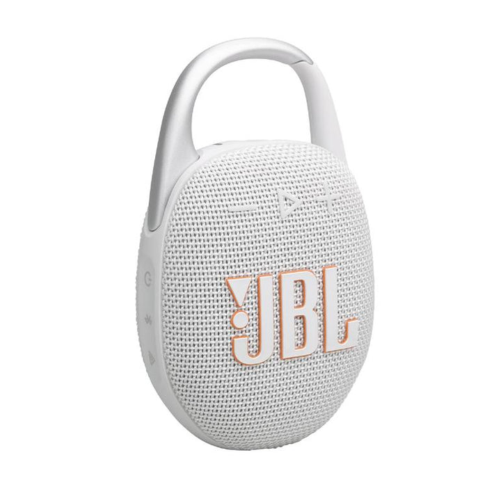 JBL Clip 5 | Portable carabiner speaker - Bluetooth - IP67 - White-Sonxplus Granby