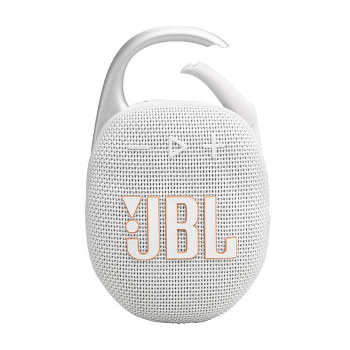 JBL Clip 5 | Portable carabiner speaker - Bluetooth - IP67 - White-Sonxplus Granby