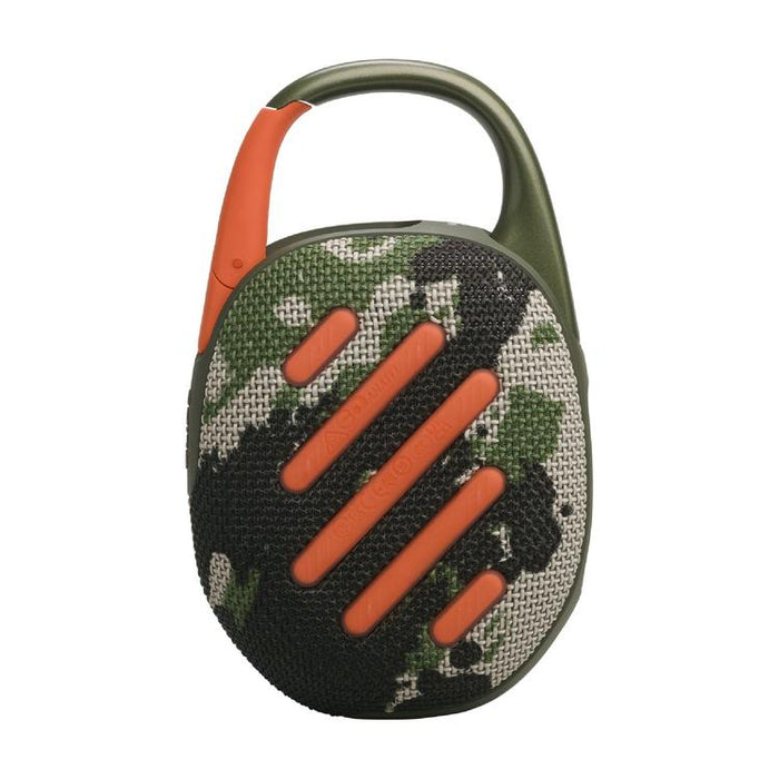 JBL Clip 5 | Haut-parleur à mousqueton portable - Bluetooth - IP67 - Camouflage-Sonxplus Granby