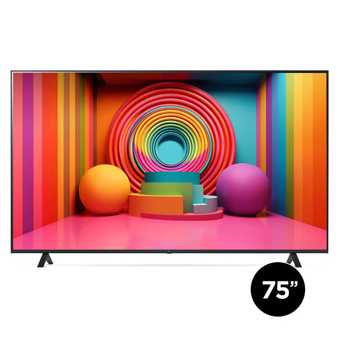 LG 75UT7590PUA | Téléviseur 75" - 4K Ultra HD - DEL - Série UQ7590 - HDR - Smart WebOS - 60 Hz natif - Processeur IA a5 Gen7 4K - Noir-| Sonxplus Granby