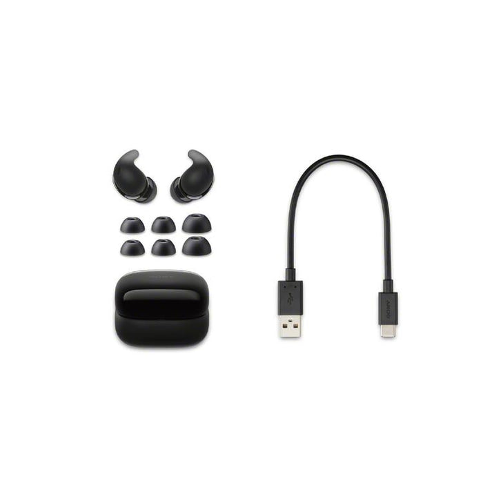 Sony LinkBuds Fit | In-Ear Headphones - 100% Wireless - Bluetooth - Microphone - Active Noise Cancellation - Black-SONXPLUS Granby