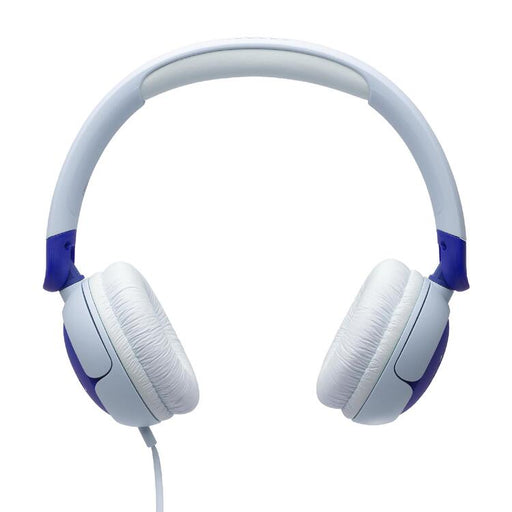 JBL JR320 | Écouteurs filaires circum-auriculaires pour enfant - JBL Safe Sound - Microphone - Bleu-SONXPLUS Granby